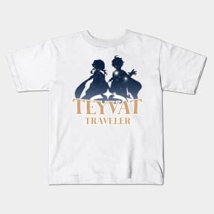 Teyvat Traveler Genshin Impact Kids T-Shirt